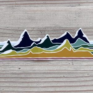 Sticker - 11" Mtn Range