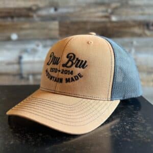 DRU BRU - Tan/Black Embroidered Hat
